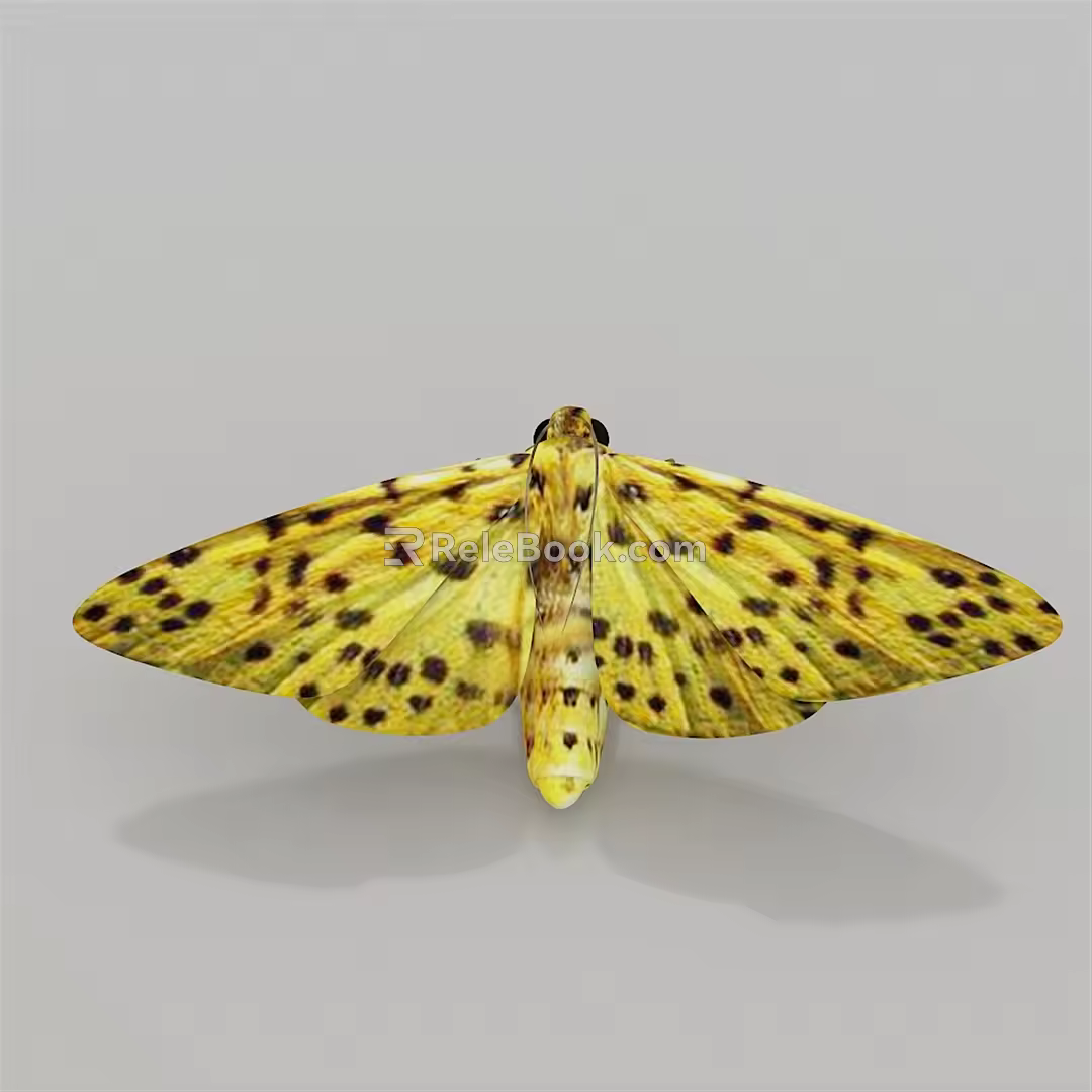 Modern peach small heartworm 3d model