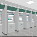 Court Indoor Waiting Area With Multiple Self service Terminals For Litigation And Execution Services