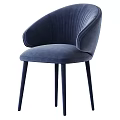Stylish Accent Chair With Curved Backrest Padded Seat And Multiple Color Options
