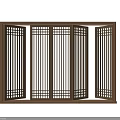 Traditional Chinese Intricate Wooden Lattice Window Screen For Home Interior Decor