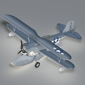 modern transport aircraft 3d model