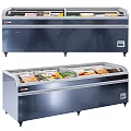 Commercial Display Freezers With Glass Doors For Food Storage In Retail Spaces