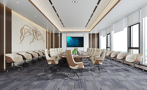 Modern Conference Room 3d model