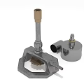 Sturdy Metal Furniture Hardware Parts With Long Rod And Base Structure