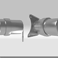High Quality Automotive Metal Parts Featuring Silver Mounting Brackets and Structure