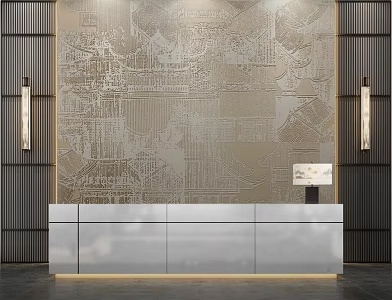 Reception Desk 3d model