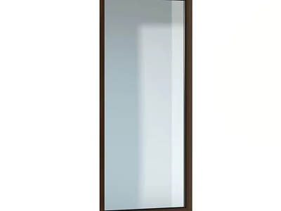 Sleek Modern Rectangle Casement Window Featuring Dark Frame And Clear Glass 3d model