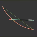 Traditional Wooden Bow and Arrow as Ancient Hunting Weapon with Archery Design