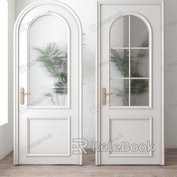 Vintage Glass Door Arch model