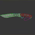 Tactical Survival Knife With Textured Blade Ergonomic Handle Hole And Red Lanyard