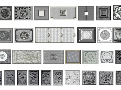 Garden Ornaments Decorative Design With Intricate Traditional And Geometric Patterns 3d model