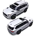 White Toyota And Nissan SUVs With Modern Design