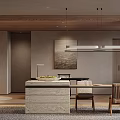 Minimalist Restaurant Interior With Wooden Ceiling Pendant Lights Dining Table And Natural Decor Elements