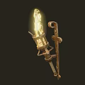 Sports Equipment Metal Torch With Flaming Fire And Decorative Bracket Structure