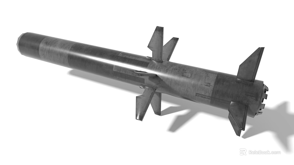 Game Movie Character Featuring Realistic Missile Weapon With 3D Model Design 3d model 
