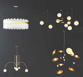 French chandelier 3d model