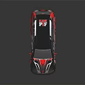 Sporty Black And Red SUV With Glossy Exterior And Stylish Wheels Design