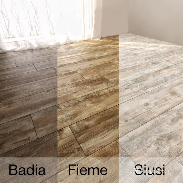 Different Color Options Of Wooden Flooring For Modern Home Interior Design 3d model 