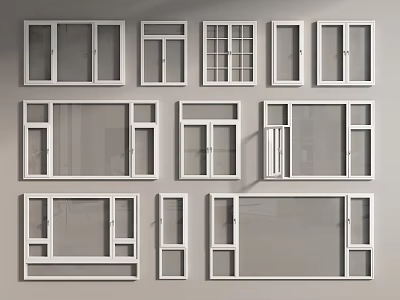 A Showcase Of Diverse Casement Windows Designs For Home Use 3d model A Showcase Of Diverse Casement Windows Designs For Home Use 3d model