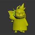 Modern game character ninja animation character 3d model