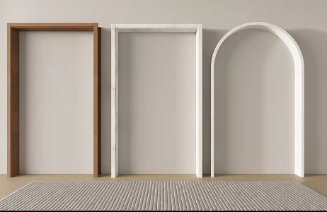 Modern Pass Indoor Mute Door Cover 3d model
