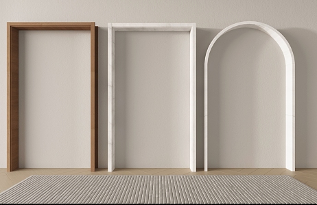 Modern Pass Indoor Mute Door Cover 3d model