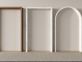 Modern Pass Indoor Mute Door Cover 3d model