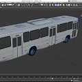 Bus Passenger Bus Shuttle Low Face Number Low Model Simple Model Game Sub-era Film and Television Level 3d model