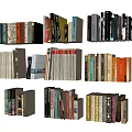 Modern Books 3d model