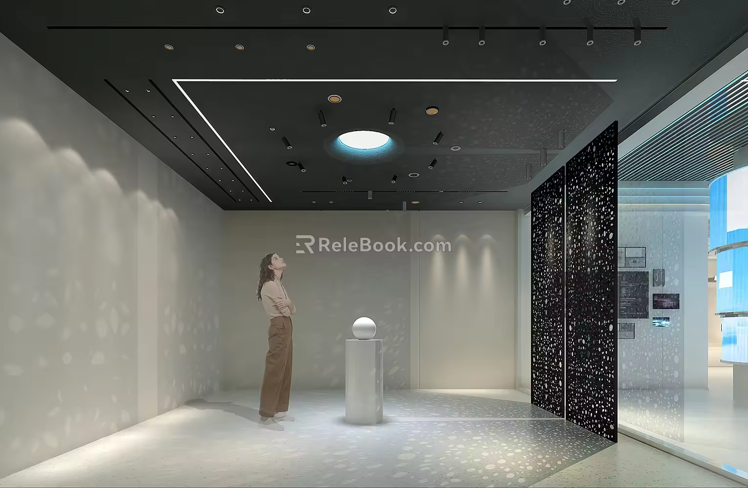 Lighting display darkroom 3d model
