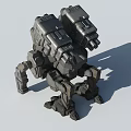Sci-fi Robot Mecha Warrior Cyberpunk Future Artificial Intelligence 3d model