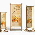 Modern Display Board Billboard Display Rack Yi Labao Vertical Billboard Sign Poster Rack 3d model
