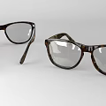 Stylish Tortoise Shell Glasses With Transparent Lenses As Jewelry Accessories