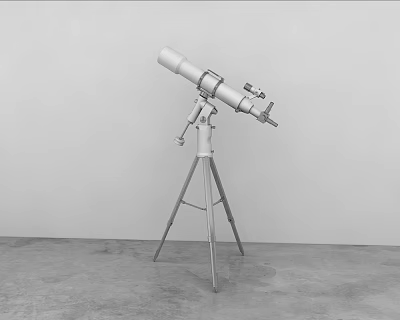 Telescope 3d model Telescope 3d model