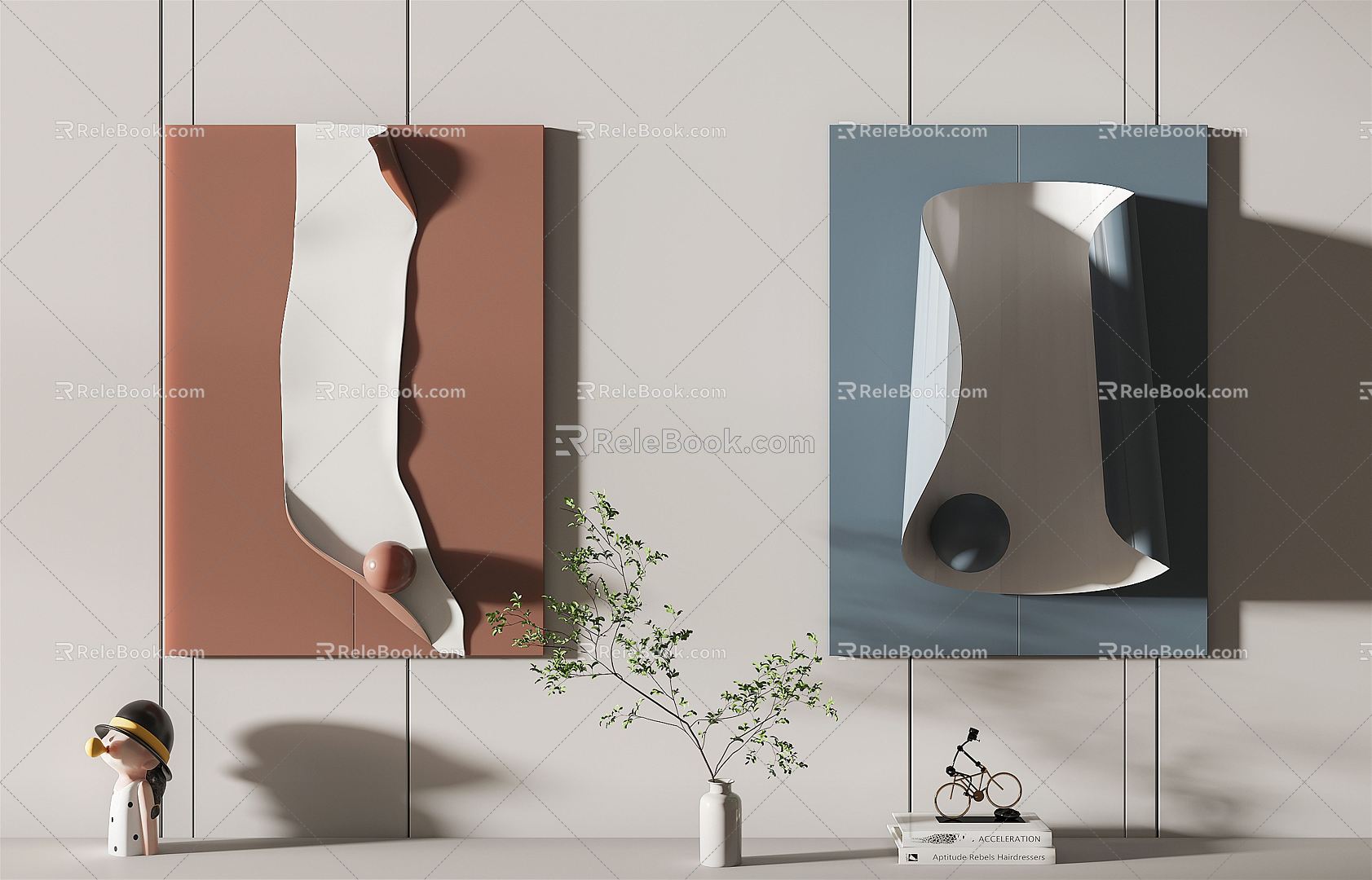 Modern Wall Decoration 3d model