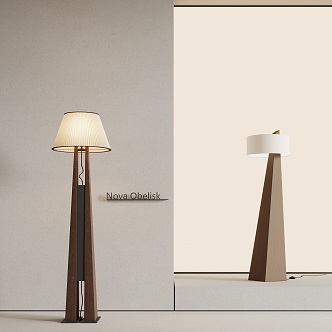 Middle style floor lamp 3d model