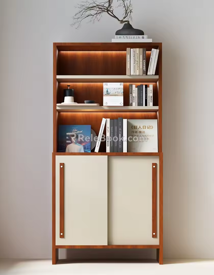 Modern Middle Ancient Bookcase Middle Ancient Style Bookcase Modern Bookcase 3d model