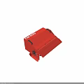Red TM 600 Equipment With Black Handles And Industrial Design Structure
