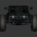 Rough Terrain Suitable For Off Road Vehicle With Large Tires And Open Frame 3d model