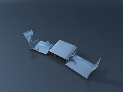 Modern Retractable Awning with Aluminum Frame Outdoor Patio UV Protection 3d model