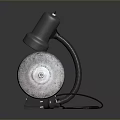 Electric Bench Grinder With Two Grinding Wheels Gray Body Red Indicator Light Power Cord And Plug For Home Use
