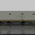 Modern Bubble Tea Shop Interior With Marble Counter Coffee Machines And Tile Walls Design
