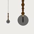 Modern Pendant Lights With Wooden Accents Gold Details And Clear Glass Globe Bulbs