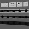 Various Electrical Outlets And Power Strips With Different Colors And Designs