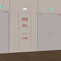 Fire Safety Equipment with Fire Hydrant Fire Extinguisher and Emergency Exit Doors
