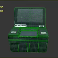 Modern Electronic Device With Digital Screen Control Panel And Input Slot