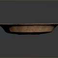 Traditional Carved Circular Plate with Red Dragon Pattern and Decorative Border