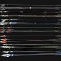 Various Designed Arrows As Sporting Equipment With Colorful Decorative Details