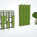 Modern Vine Vertical Greening 3d model
