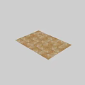 Wooden Floor Components Featuring Geometric Parquet Pattern And Interlocking Wood Pieces